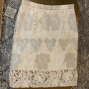 Alexis lace appliqué skirt